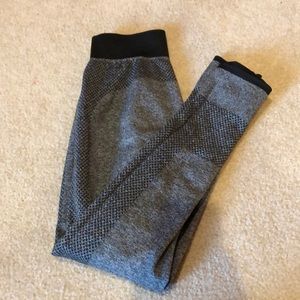 Gray compression leggings